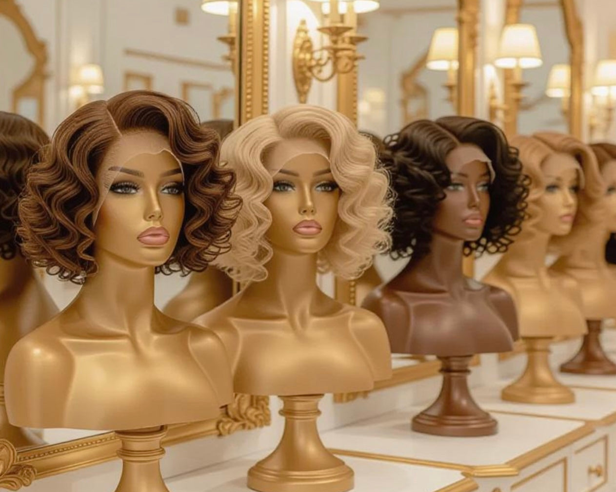 Curly wigs
