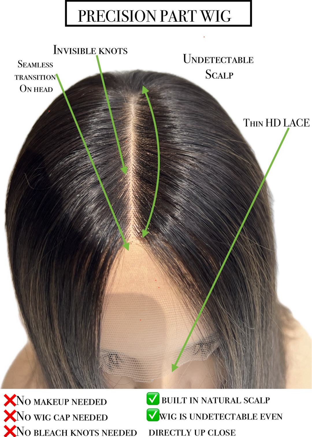 Precisión Part Wig