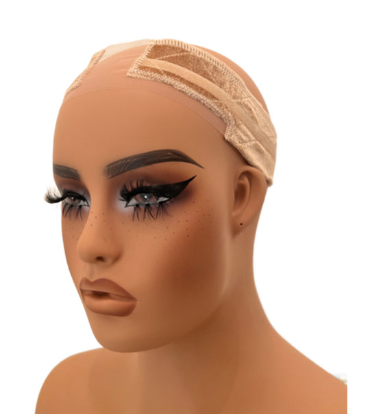 Velvet Wig Grip with Double Sided Silicon + Adjustable Band & Swiss Lace