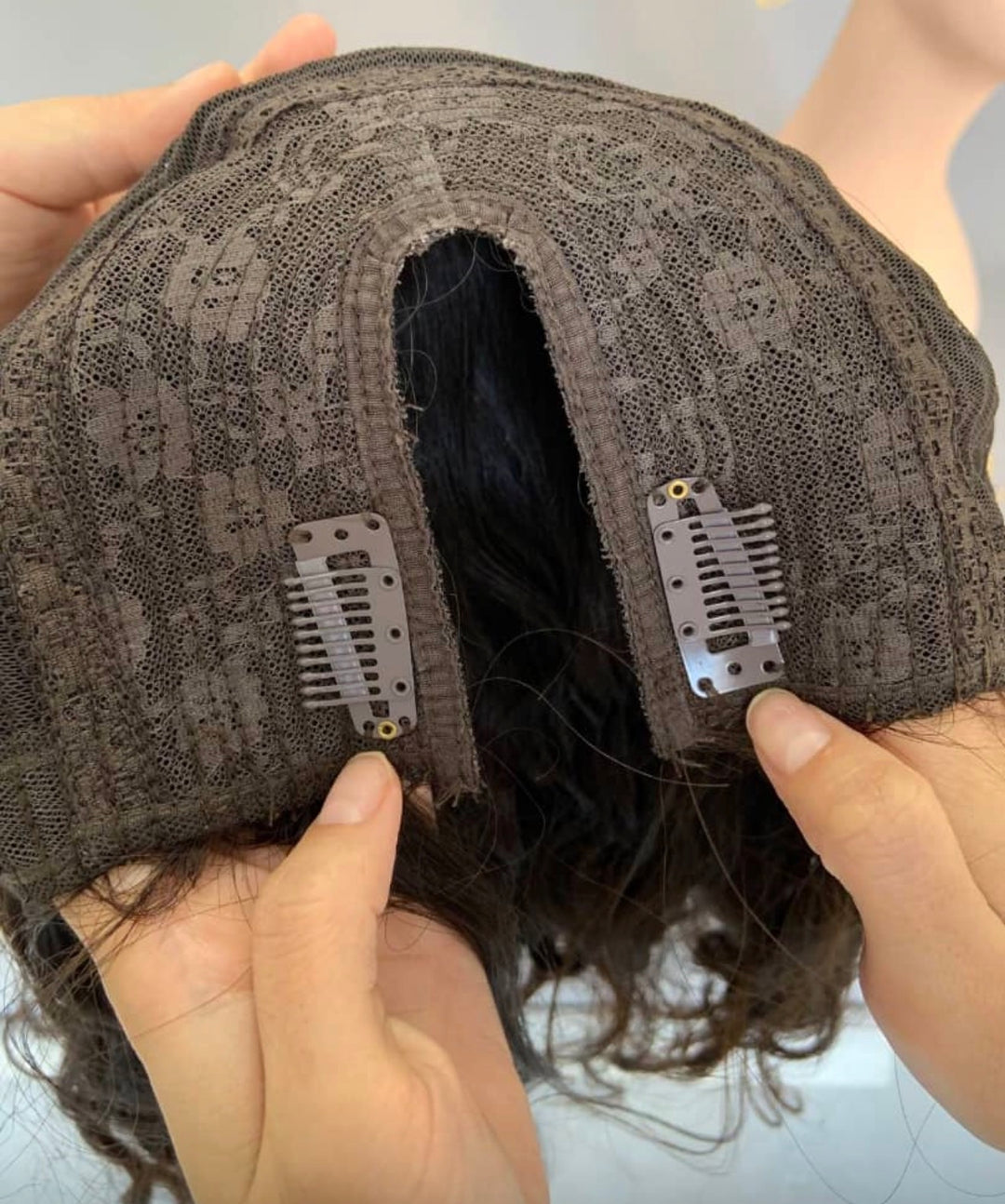 V Part Wig