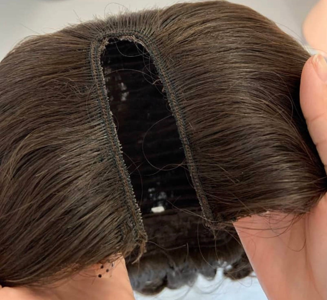 V Part Wig
