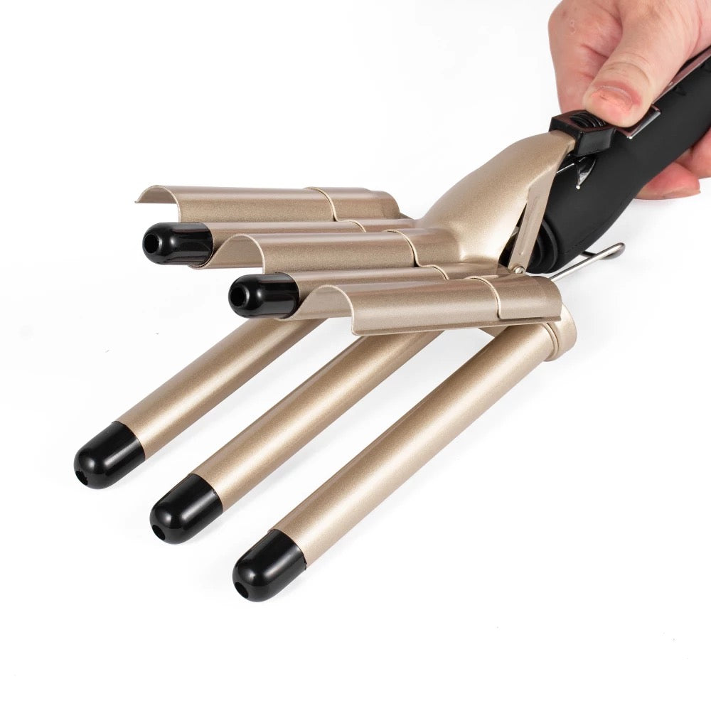 5 BARREL CERAMIC LCD QUICK WAVER