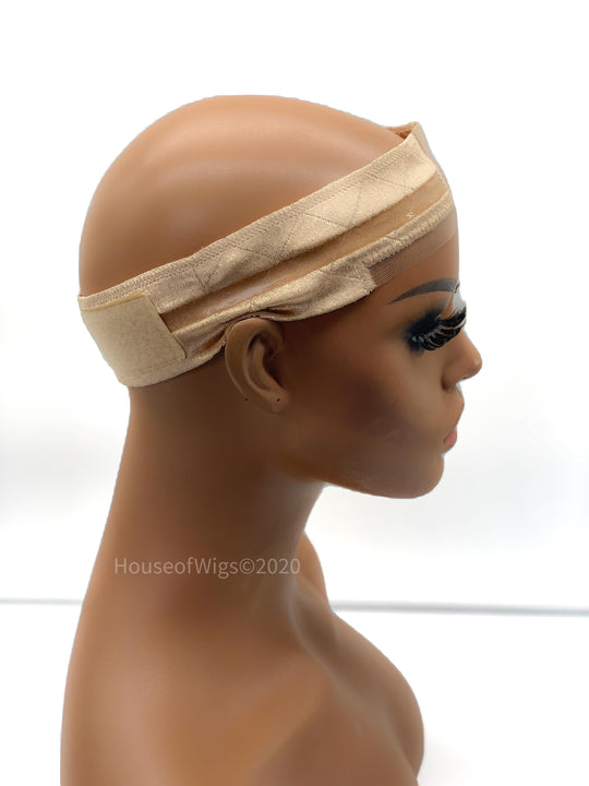 Velvet Wig Grip with Adjustable Band & Swiss Lace & Silicon Security