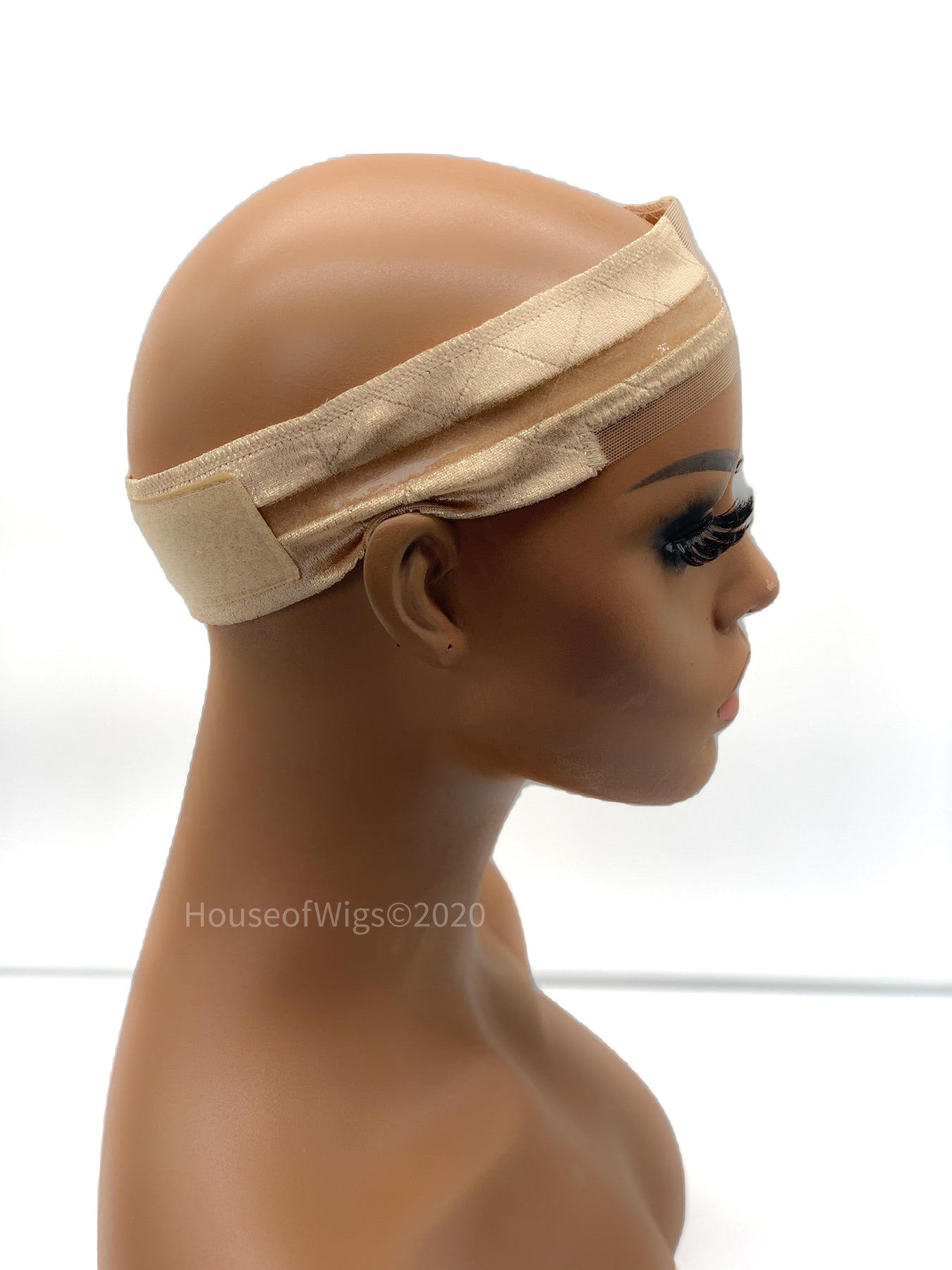 No-Slip Wig Grip Band Transparent Silicone Wig Band Comfort Head Hair Band  Extra Hold Wig Headband Adjustable Women Hair Wig Band(Light brown)