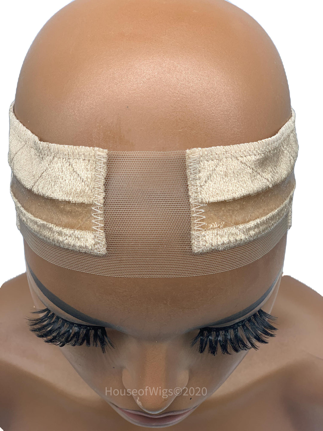 Velvet Wig Grip with Adjustable Band & Swiss Lace & Silicon Security