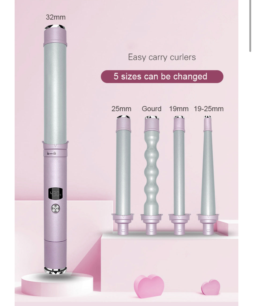 EXCLUSIVE 5 in 1 CURLING WAND