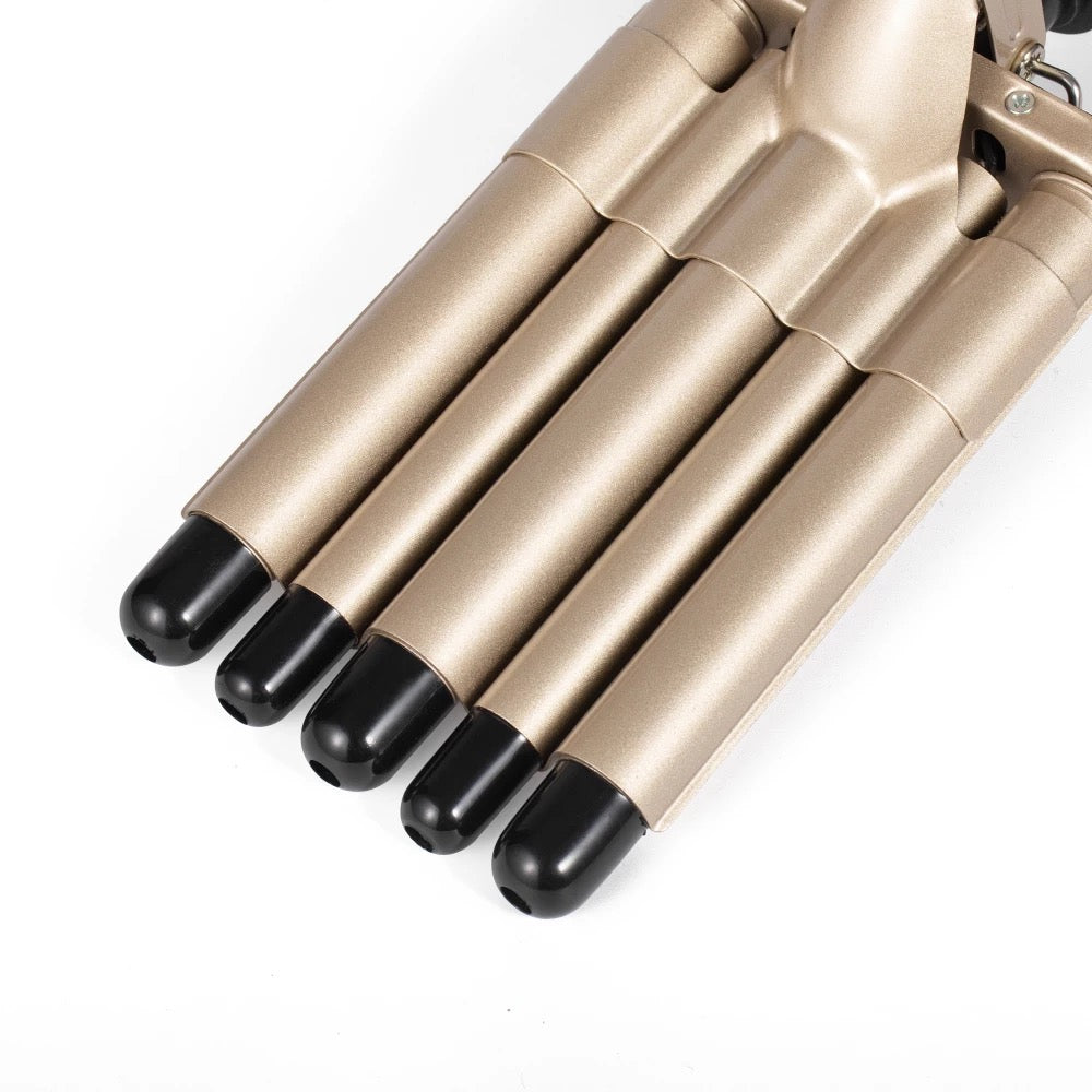 5 BARREL CERAMIC LCD QUICK WAVER