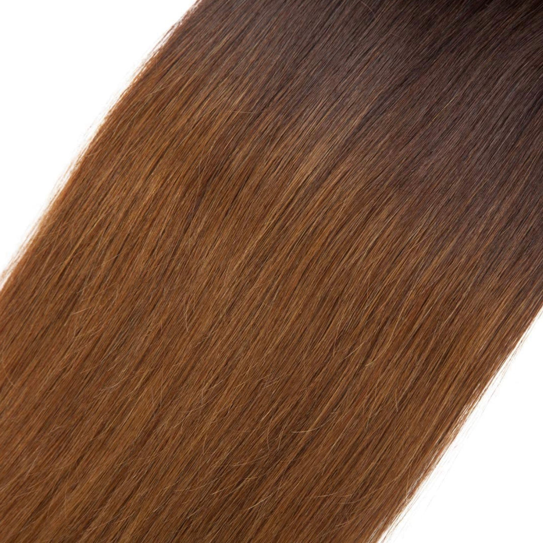 DARK BROWN-LIGHT BROWN OMBRÉ INVISIBLE TAPE HAIR