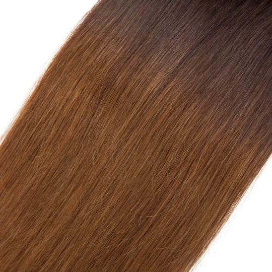 DARK BROWN-LIGHT BROWN OMBRÉ INVISIBLE TAPE HAIR