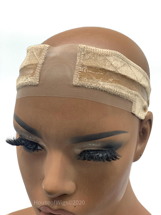 Velvet Wig Grip with Adjustable Band & Swiss Lace & Silicon Security